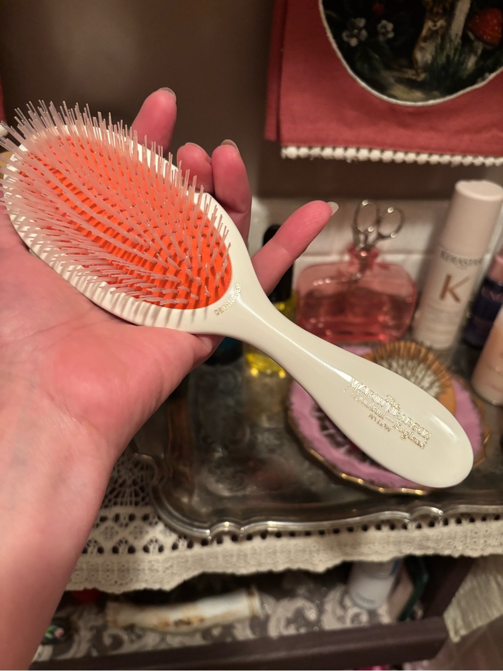 MASON PEARSON Ivory Detangler Nylon Hair Brush. - Picture 3 of 5